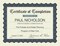Great Papers! Certificate of Completion Fill-In, Stone Blue Border, 8.5" x 11", Printer Compatible, 15 count